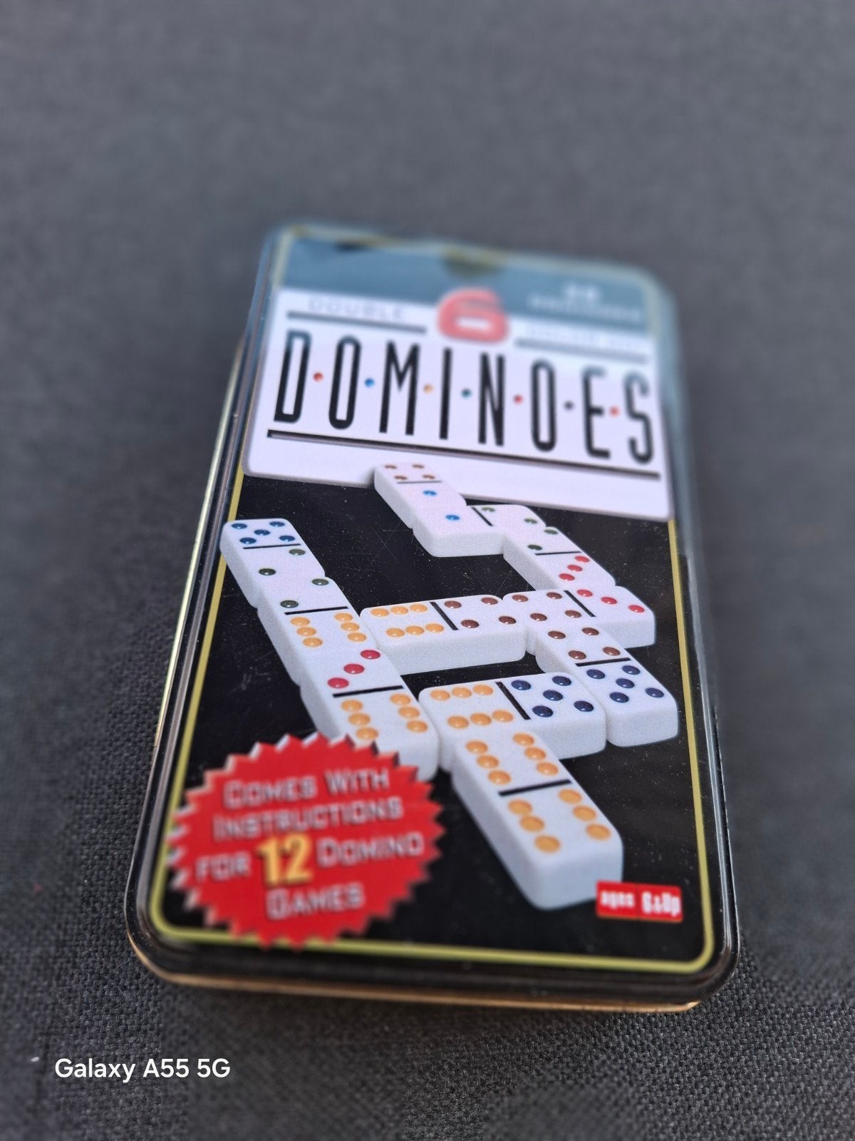 Double 6 Dominos - Kleurrijke stippen - 28 dominostenen, World of Board Games B.V., World of Board Games B.V., Ophalen of Verzenden