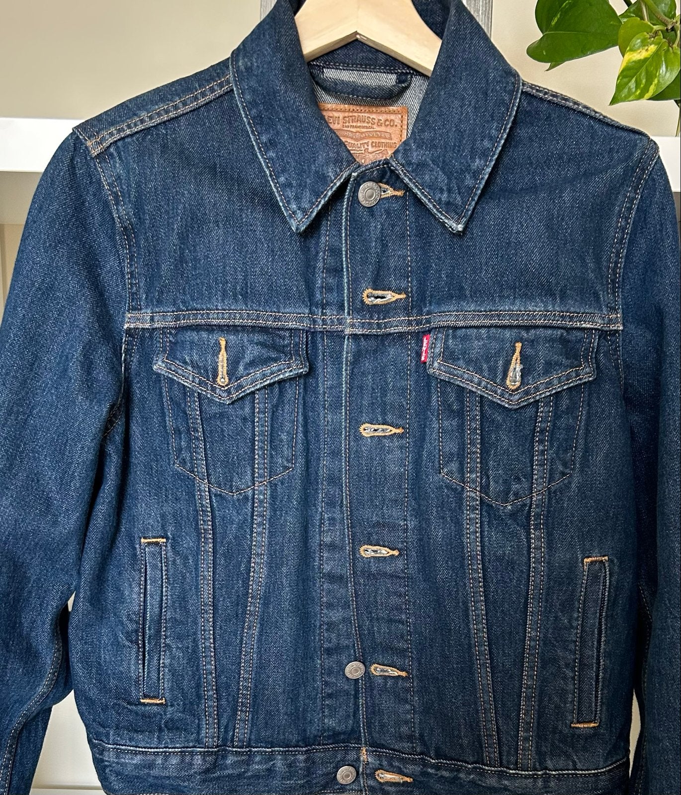Levi's spijkerjas dames maat M, Ophalen of Verzenden, Zo goed als nieuw, Maat 38/40 (M), Blauw