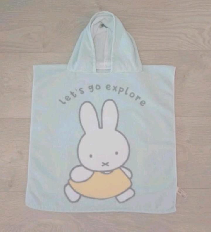 NIEUWSTAAT KINDER BAD/ZWEMCAPE 50X50CM NIJNTJE UNI MINTGROEN, Jongetje of Meisje, Nijntje, Ophalen of Verzenden, Zo goed als nieuw