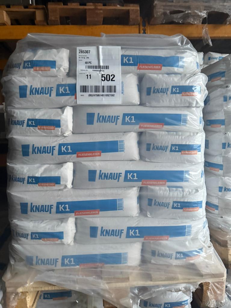 Knauf Tegel Lijm - K1/K2, Doe-het-zelf en Verbouw, Tegels, Ophalen, Nieuw