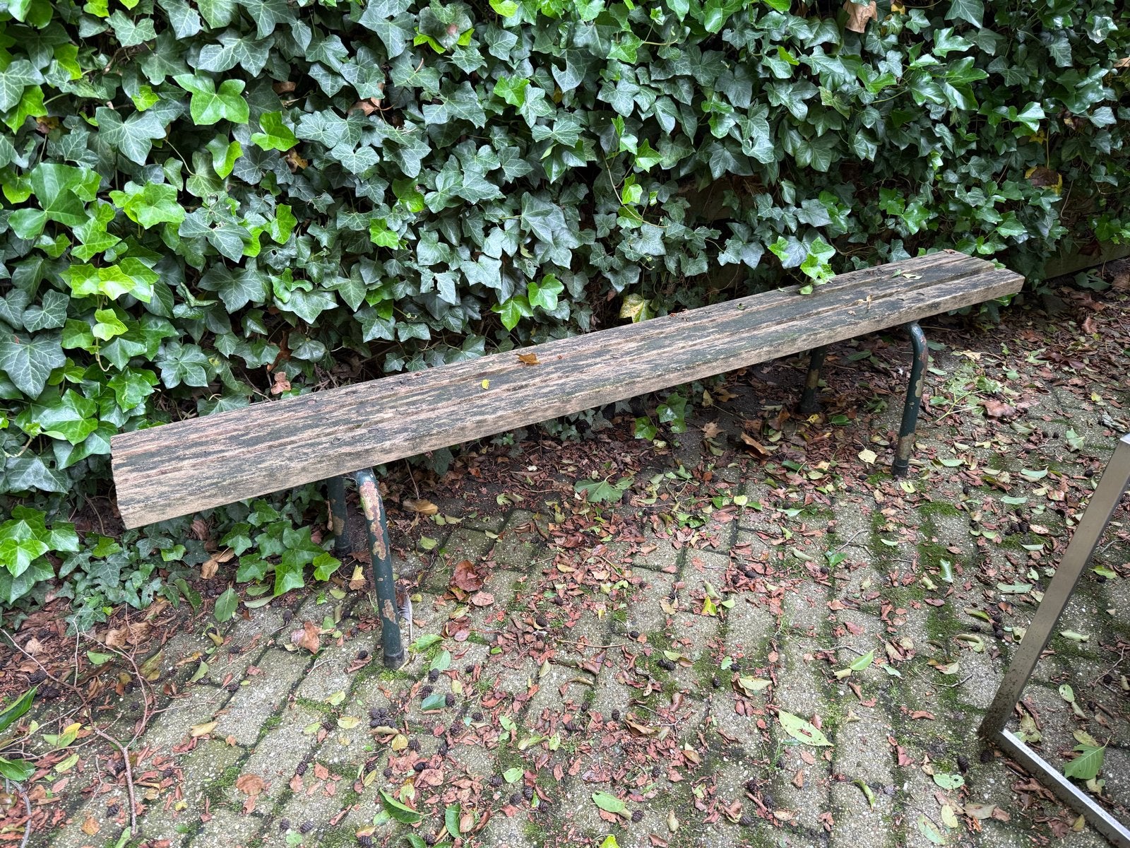 Robuust houten tuinbankje - Ideaal voor buiten, Tuin en Terras, Ophalen, Gebruikt, Hout