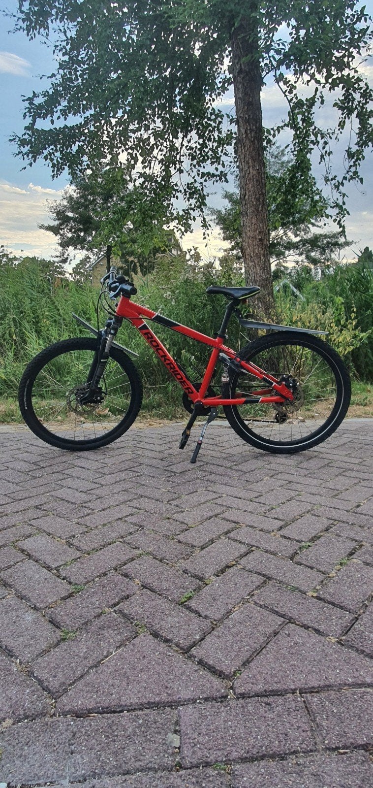 Rockrider ST 900 24 inch - Rood/Zwart, Ophalen, Versnellingen, Rockrider, Schijfrem