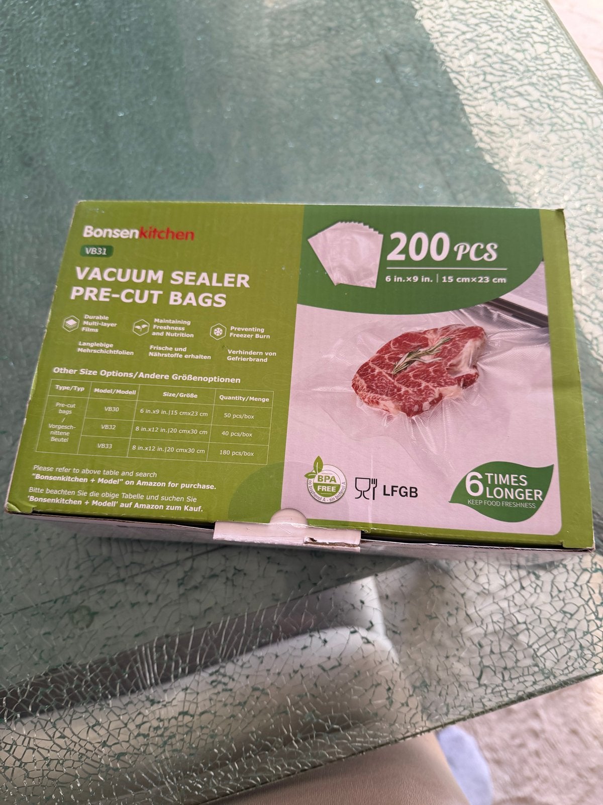 Bonsenkitchen Vacuüm Sealer Zakken - 200 stuks, 15x23 cm, Overige typen, Kunststof, Nieuw, Ophalen of Verzenden