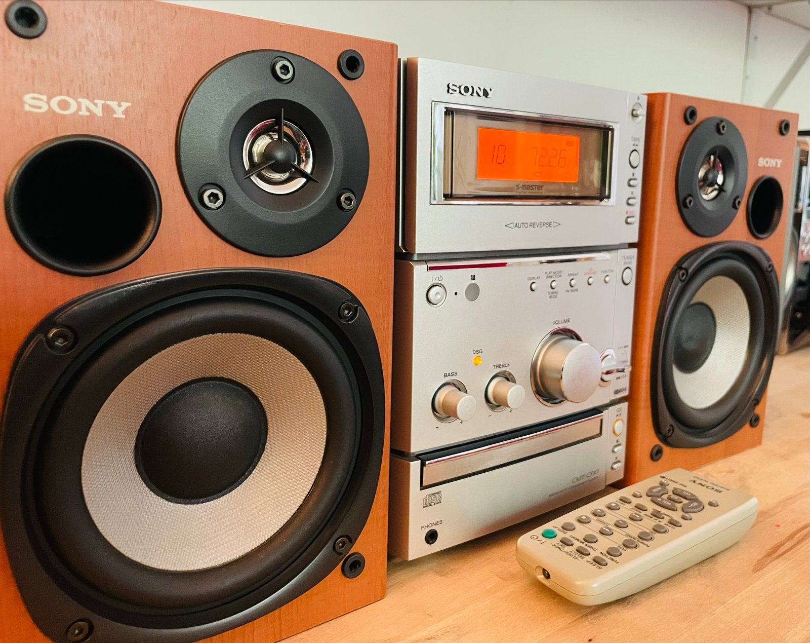 Sony CMT-CPX1 Microset met CD, Cassette, Radio en Speakers, Ophalen, Cassettedeck, Zo goed als nieuw, Microset