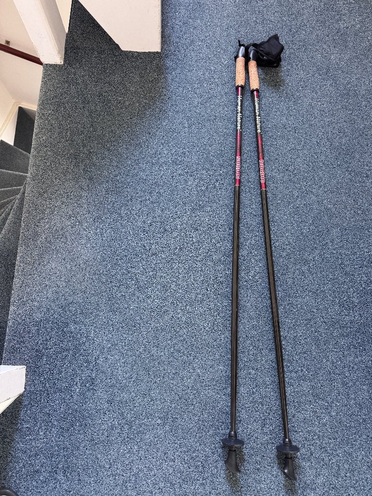 human nature carbon nordic 115cm, Ophalen of Verzenden, Zo goed als nieuw, Wandelstok