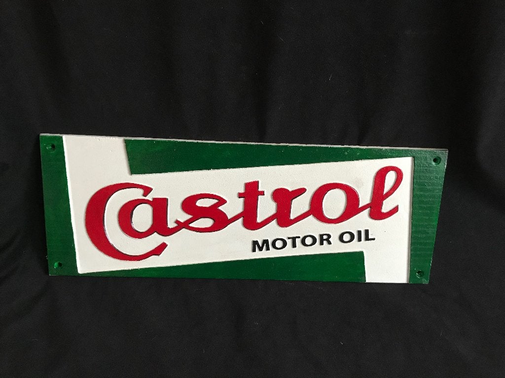 reclame plaat  Castrol Olie, Ophalen of Verzenden, Reclamebord