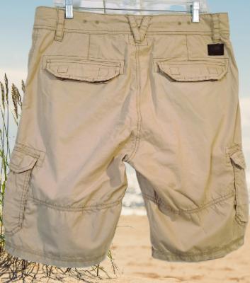 O'NEILL 😎 cargo shorts ZIJZAKKEN!  mt W33, Kleding | Heren, Maat 52/54 (L), Verzenden, Beige, O'Neill