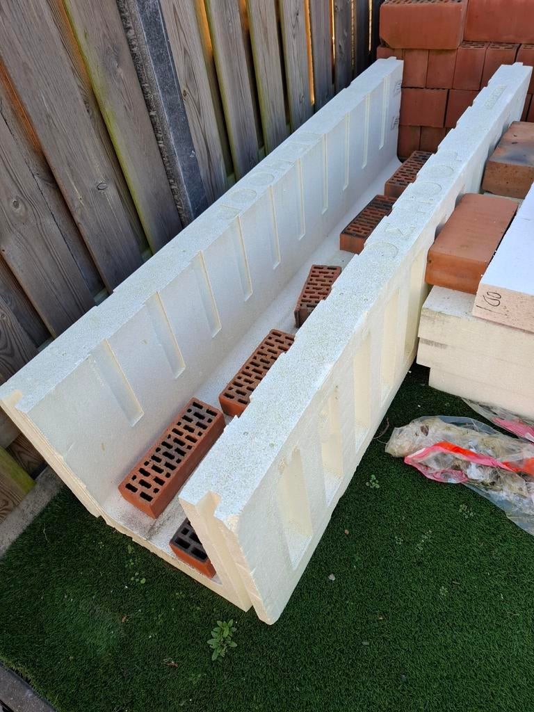 Piepschuim fundering bak nieuw, Doe-het-zelf en Verbouw, Ophalen, Nieuw, Piepschuim (Tempex), 8 tot 12 cm