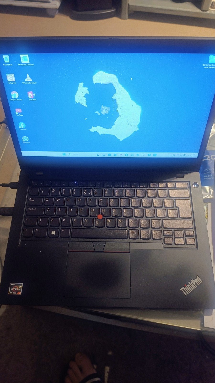Lenovo ThinkPad met AMD Ryzen 3 processor, Gebruikt, Qwerty, 14 inch, Lenovo