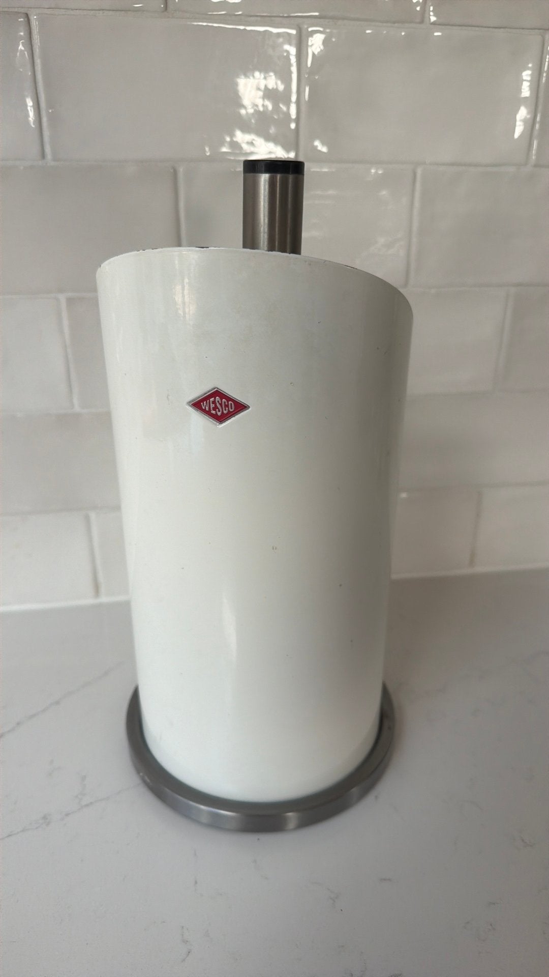 Wesco keukenrolhouder wit, Ophalen of Verzenden, Metaal, Wit, Overige merken