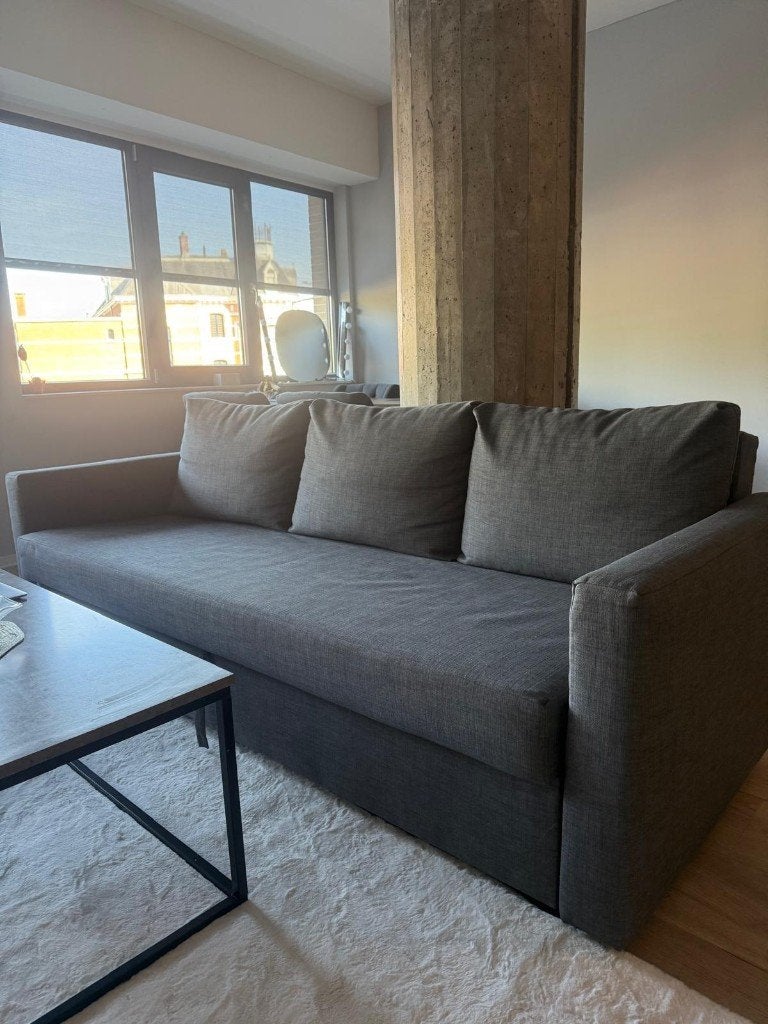 Ikea slaapbank FRIHETEN, Ophalen, Tweepersoons, 140 cm, Zo goed als nieuw