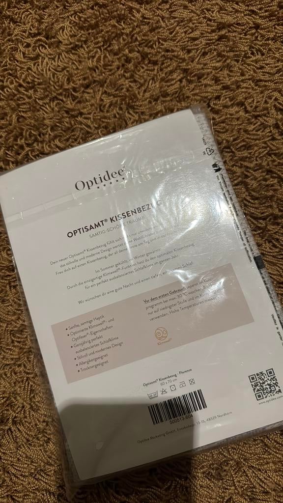 Optidee samt kussenhoes 60x70, Ophalen of Verzenden, Zo goed als nieuw