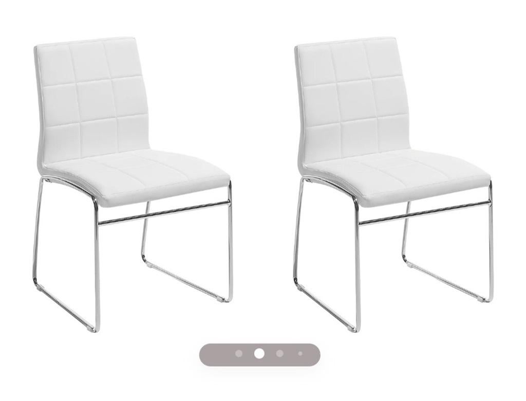 Twee wit stoelen, Huis en Inrichting, Stoelen, Ophalen of Verzenden, Twee