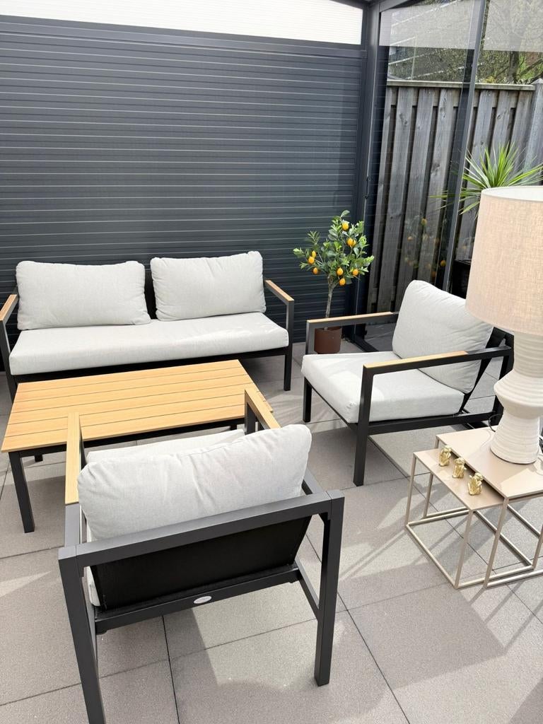 Mooie loungeset van Jutlandia nwst, Ophalen, Aluminium, Bank