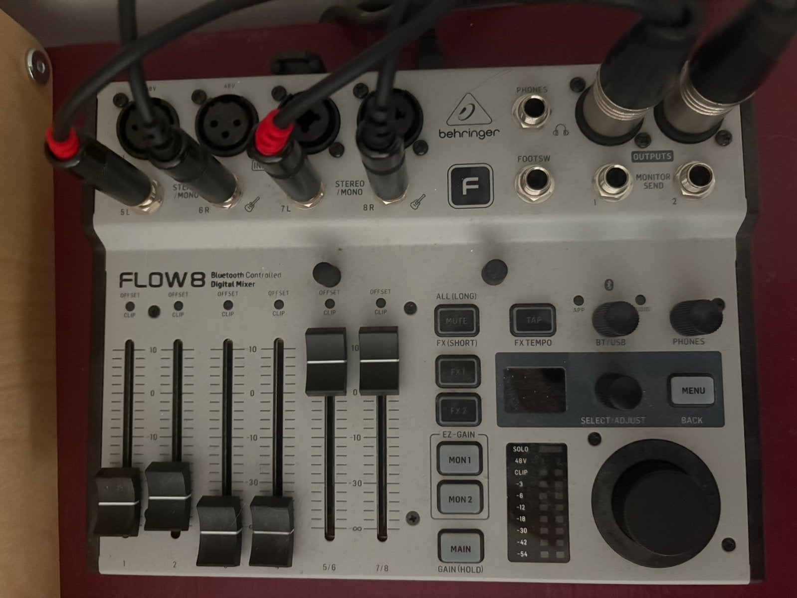 Behringer flow 8 mixer, Ophalen of Verzenden, Zo goed als nieuw