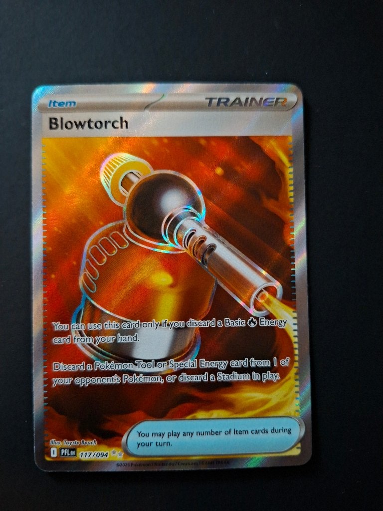 Pokemonkaart Blowtorch, Ophalen, Zo goed als nieuw, Losse kaart