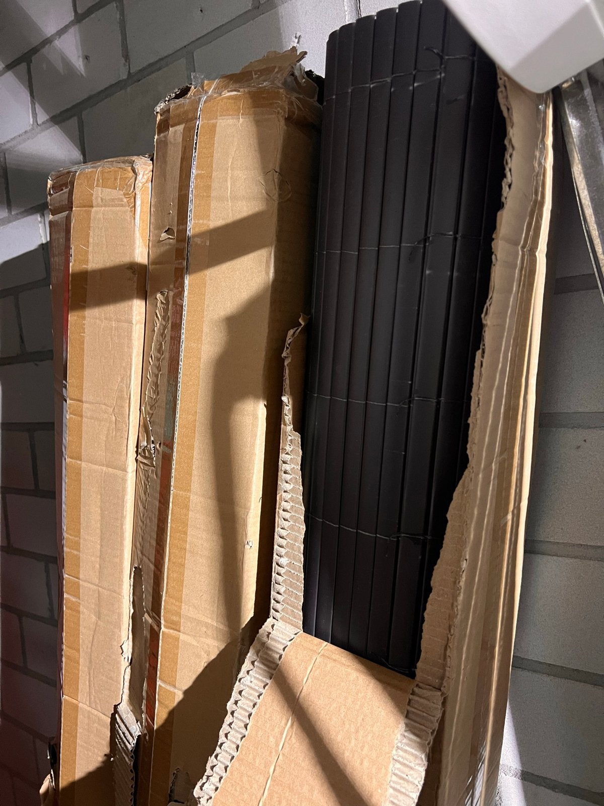 3x Nieuwe PVC schutting 180x400 cm met afdekstrips, Kunststof, 1 tot 2 meter, Nieuw, Ophalen of Verzenden