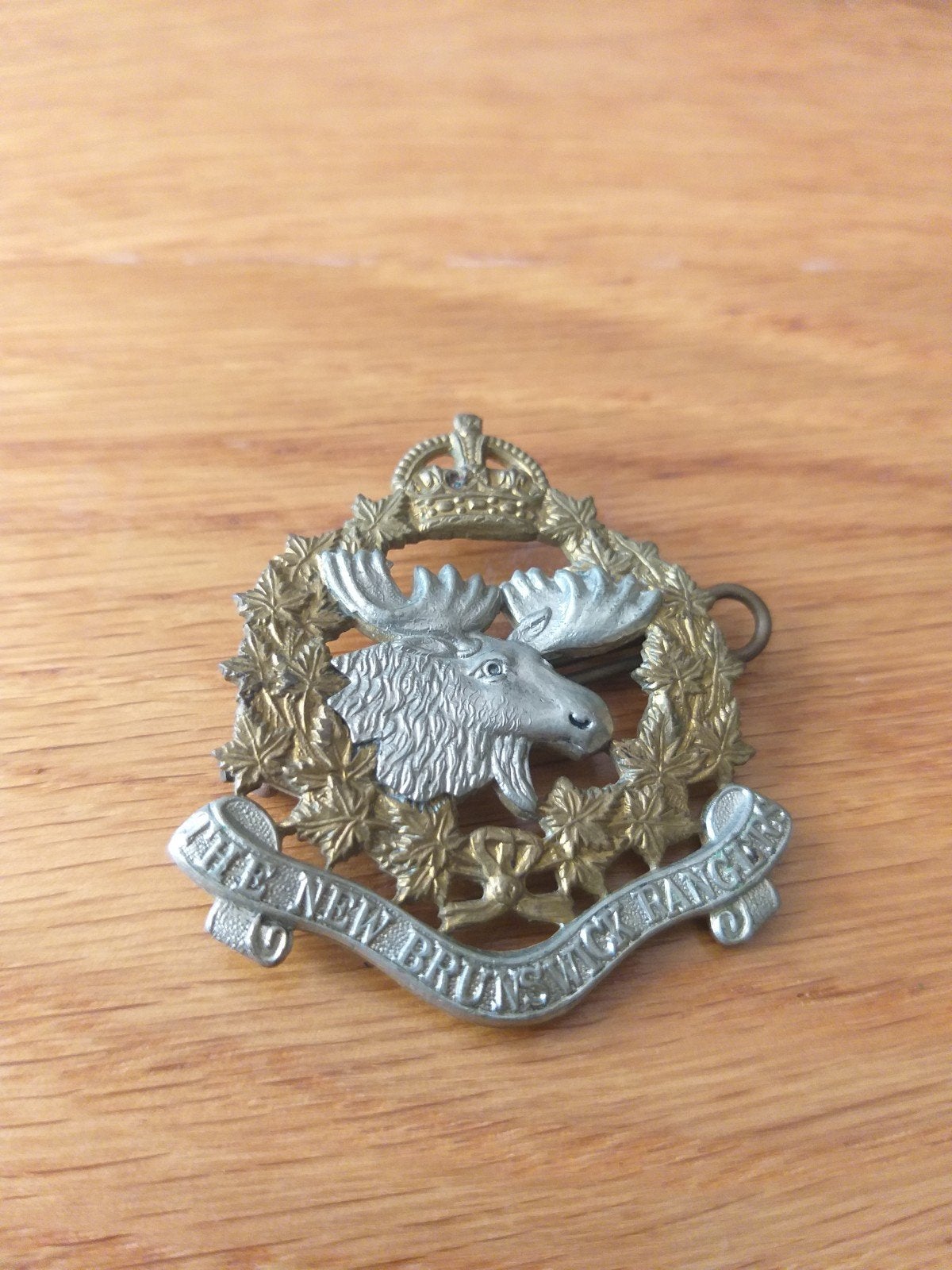 Canadese Militaire Badge - The New Brunswick Regimen, Ophalen of Verzenden, Landmacht, Overige gebieden, Embleem of Badge