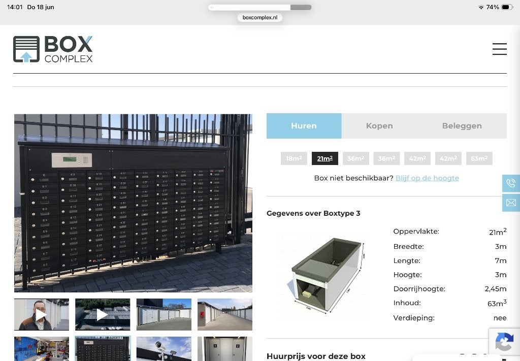 Garagebox te huur Tilburg, Auto diversen, Autostallingen en Garages