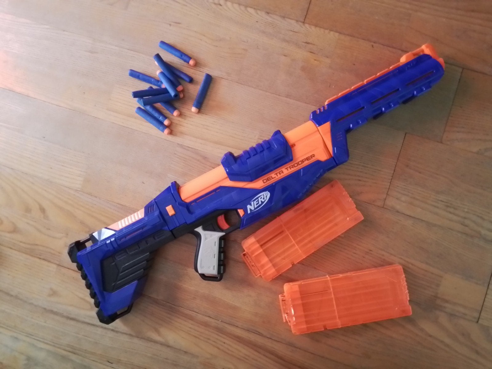 nerf delta trooper met pijltjes, Kinderen en Baby's, Speelgoed | Buiten | Actiespeelgoed, Ophalen, Gebruikt