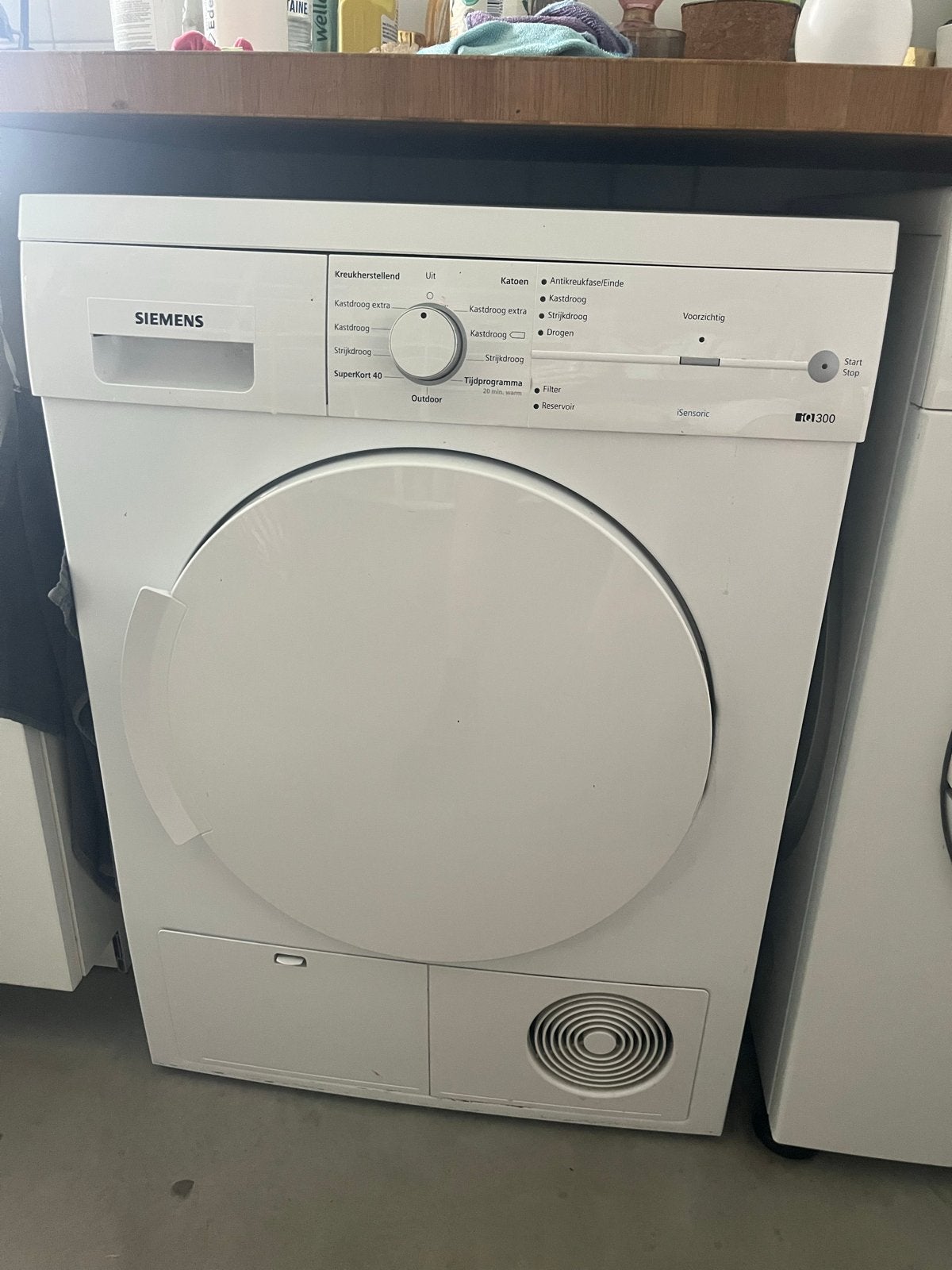 Siemens iQ300 Condensdroger, Ophalen, 6 tot 8 kg, Gebruikt, Voorlader
