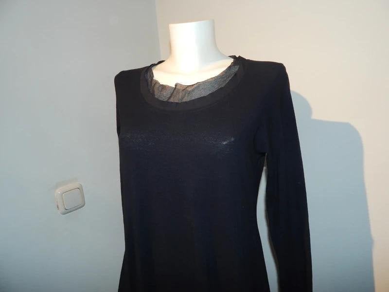 Rundholz zwarte jurk gaas voile halslijn apart afbeelding M, Maat 38/40 (M), Verzenden, Zwart, Rundholz
