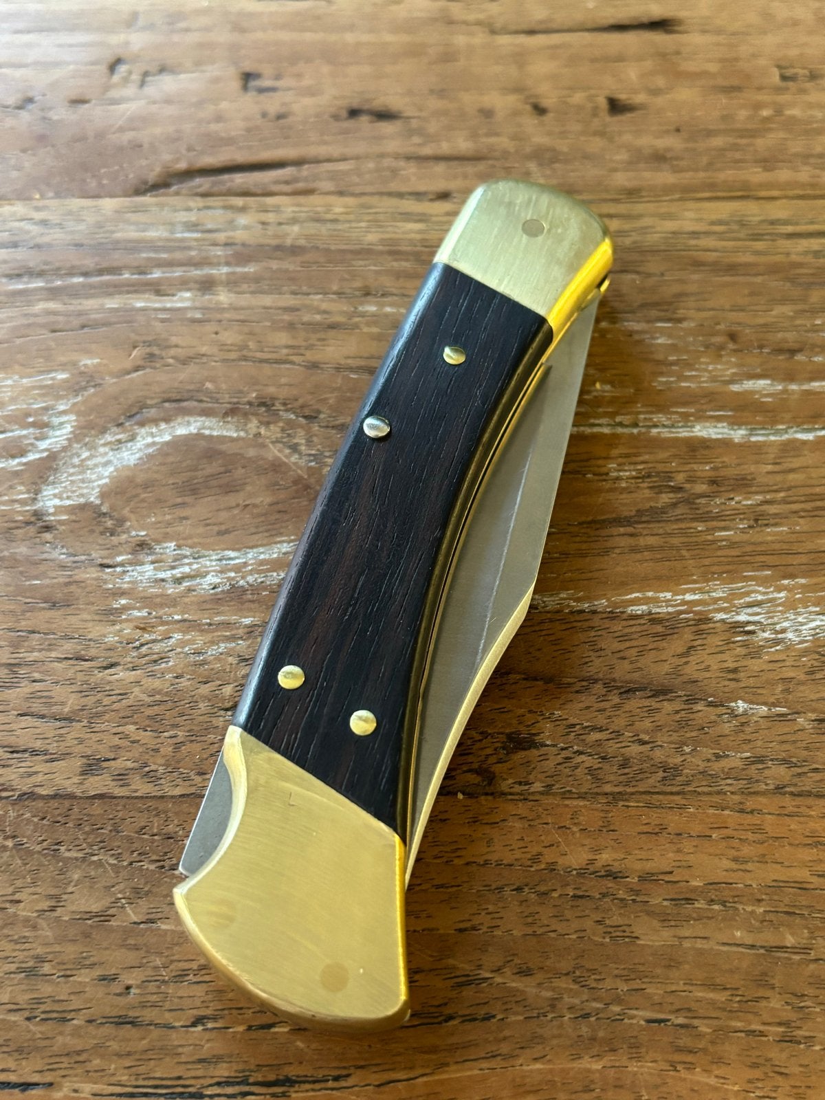 Buck 110 USA Zakmes - Klassiek Vouwmes, Caravans en Kamperen, Kampeergereedschap, Gebruikt, Ophalen of Verzenden