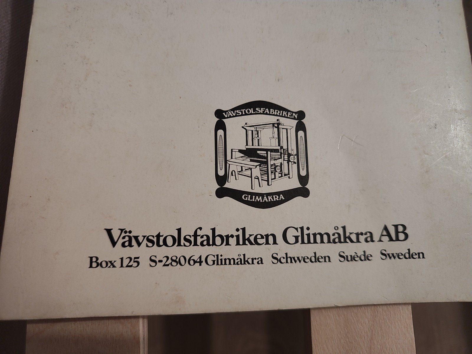 weefgetouw glimakra AB, Ophalen