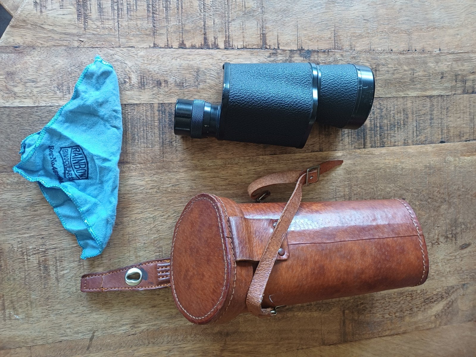 Vintage Seeker 7x50 Monoculair met Leren Hoes, Gebruikt, Minder dan 8x, Overige typen, Ophalen of Verzenden