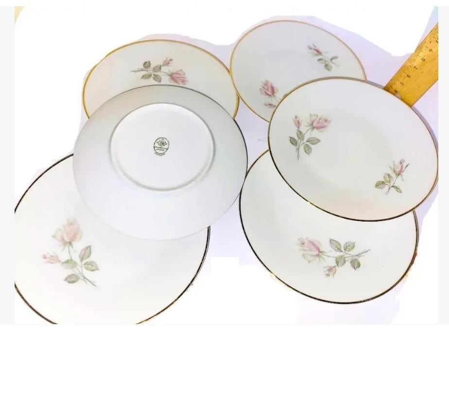 vintage servies 6 schotels gebaksbordjes Hutschenreuther, Ophalen of Verzenden