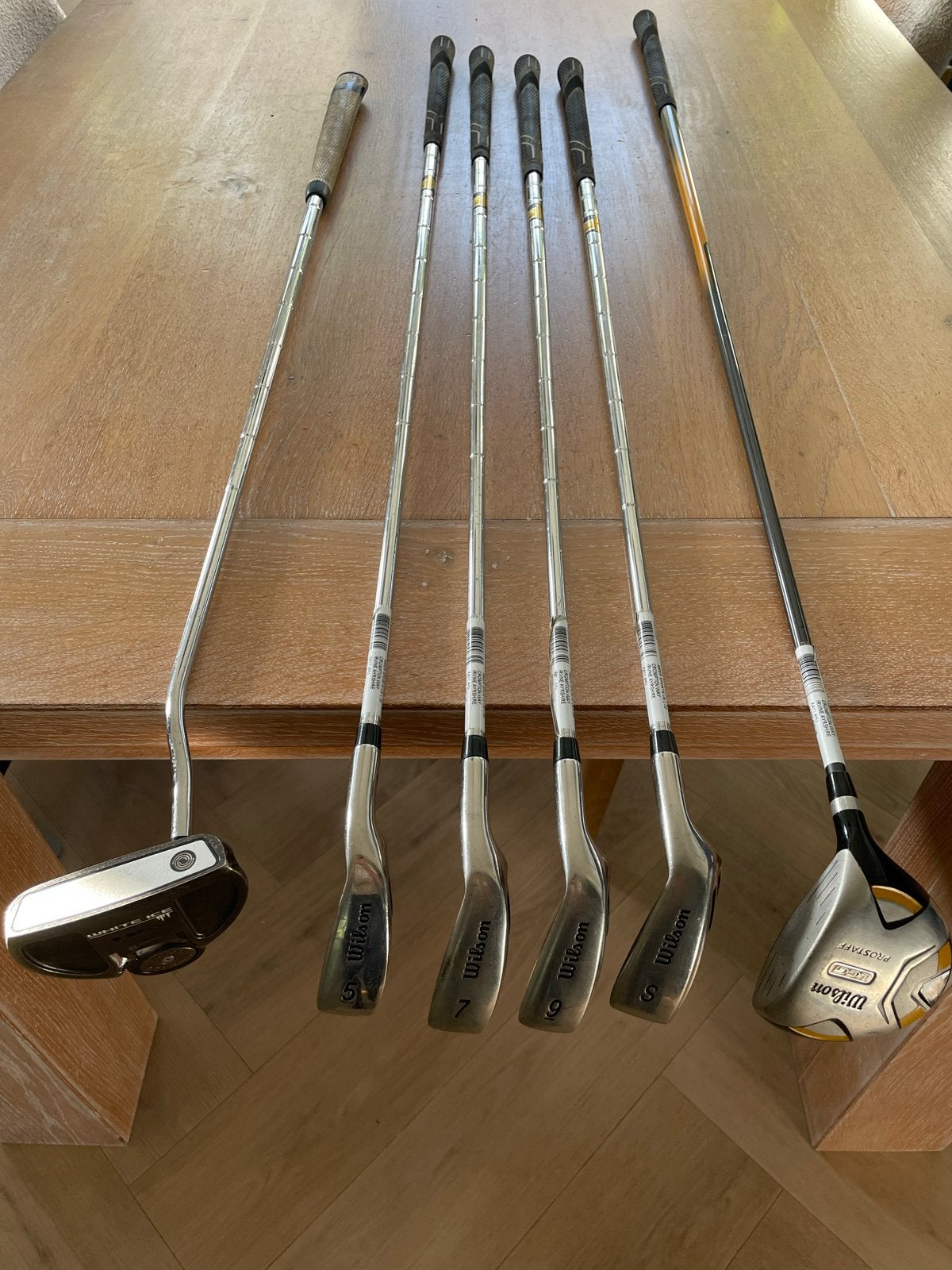 Golfset: Wilson clubs, Odyssey putter & Ben Sayers, Ophalen of Verzenden, Gebruikt, Set, Overige merken