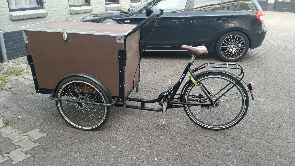 Goed onderhouden Troy De Lux bakfiets, Fietsen en Brommers, Ophalen, Gebruikt, Goederen
