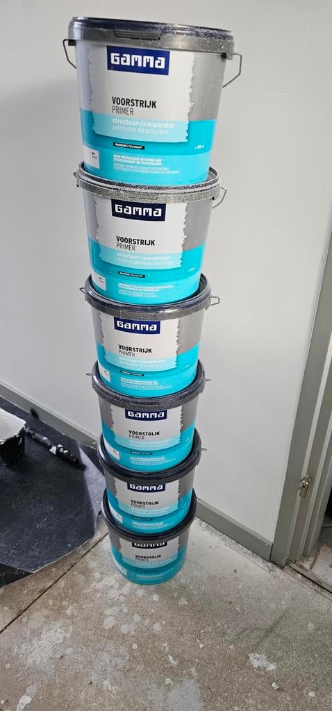 Nieuwe ongeopende Gamma voorstrijk primer 5L, Ophalen, Overige kleuren, Nieuw, Verf