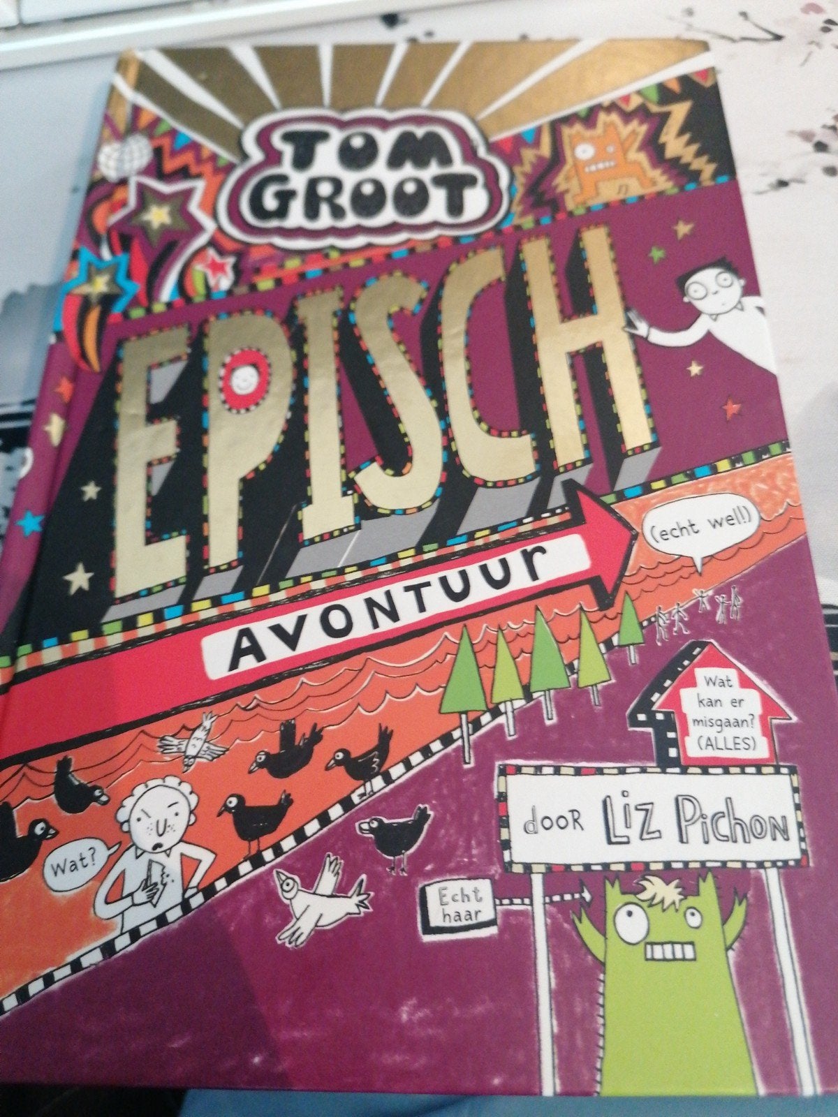 Tom Groot: Episch Avontuur - Liz Pichon (Zo goed als nieuw), Boeken, Ophalen of Verzenden, Zo goed als nieuw, Liz Pichon, Fictie