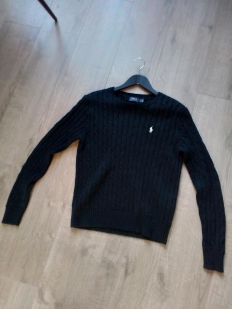 Prachtige Kabeltrui van Ralph Lauren Maat M (170/96a), Ralph Lauren, Ophalen of Verzenden, Zo goed als nieuw, Zwart