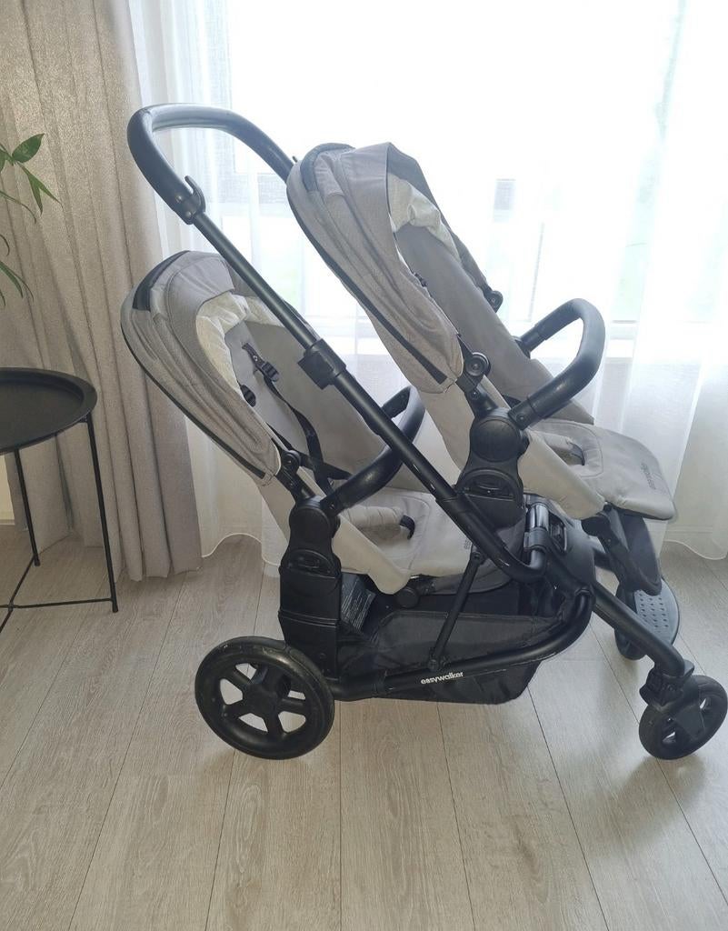 Easywalker Harvey 2 Duowagen - Grijs, Kinderen en Baby's, Kinderwagens en Combinaties, Overige merken, Ophalen of Verzenden, Zo goed als nieuw