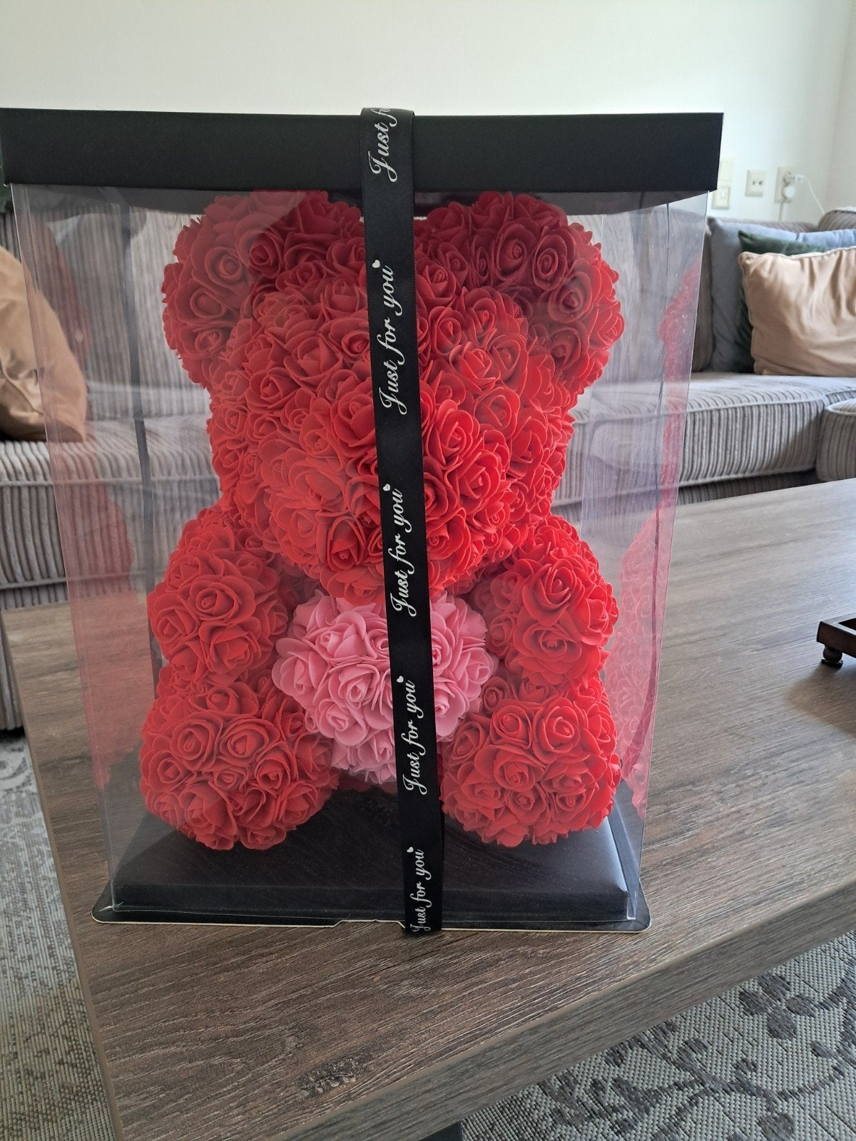 Rozenbeer - Rode Rozenbeer met Roze Hartje in Geschenkdoos, Ophalen, Met doos, Overige merken, Overige karakters