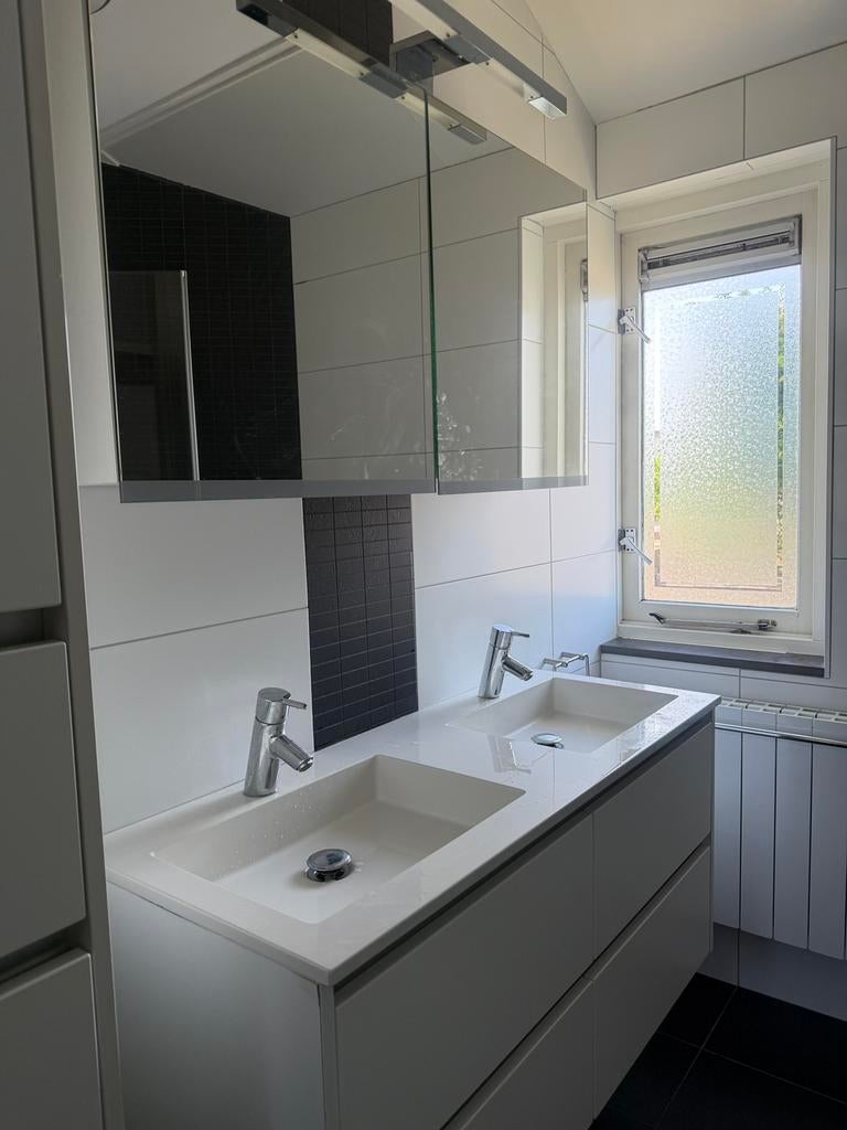 Bathroom Vanity Unit with Sink and Matching Side Cabinet, Ophalen, Zo goed als nieuw, 25 tot 50 cm, Minder dan 100 cm