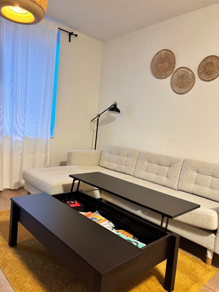 IKEA TRULSTORP   salontafel met opbergruimte (Coffee Table), Ophalen, 50 tot 100 cm, 50 tot 100 cm, Zo goed als nieuw