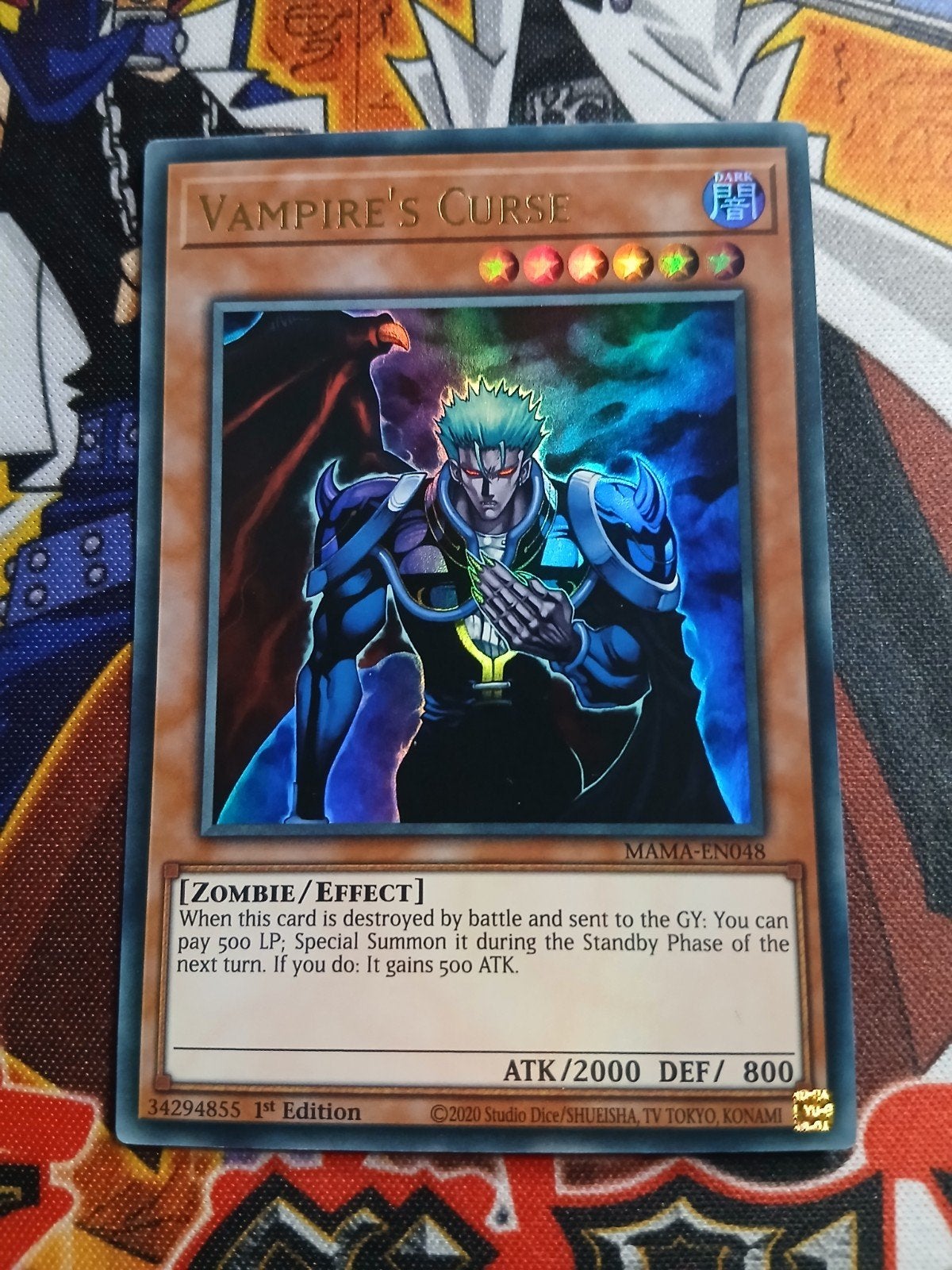 Vampires Curse - Ultra Rare MAMA - Yu-Gi-Oh, Hobby en Vrije tijd, Verzamelkaartspellen | Yu-gi-Oh!, Ophalen, Zo goed als nieuw