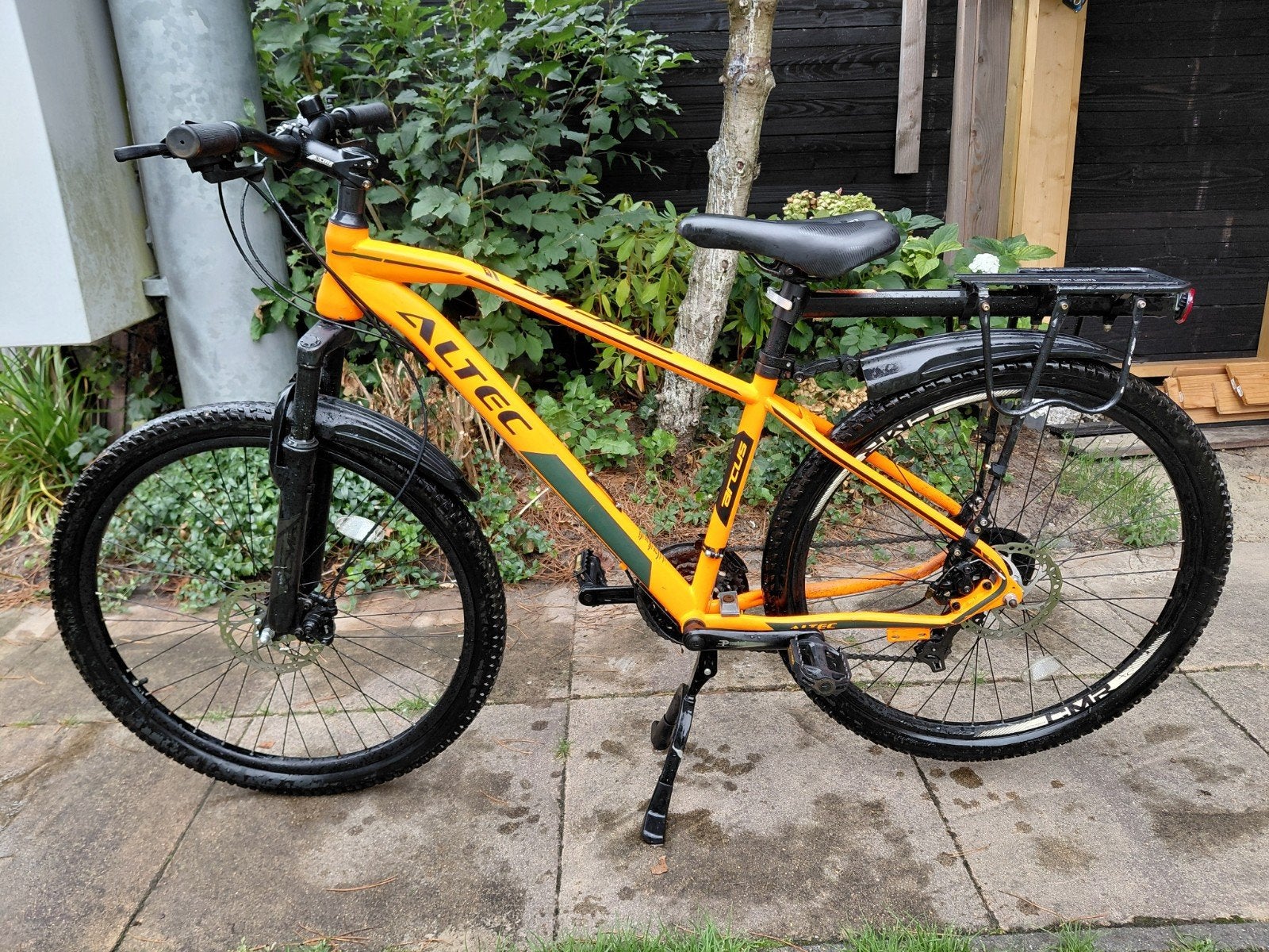 Altec Mountainbike - Oranje/Zwart - Zo goed als nieuw, Hardtail, Heren, Zo goed als nieuw, Schijfrem