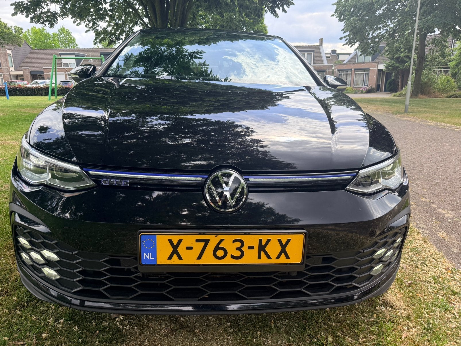 Volkswagen Golf 8 GTE  1.4  Hybride 245pk DSG 2021 Zwart, Stof, Euro 6, 4 cilinders, Zwart