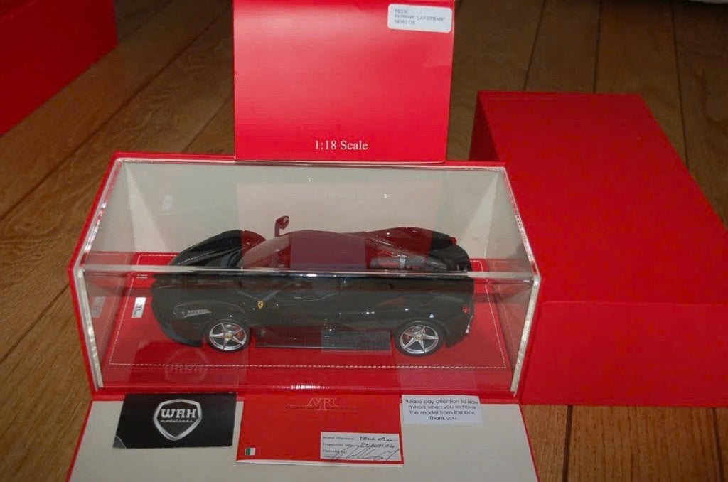 !! SALE !! 1:18 FERRARI LA FERRARI nero ds MR models WRH, Verzenden, Zo goed als nieuw, Auto, Overige merken