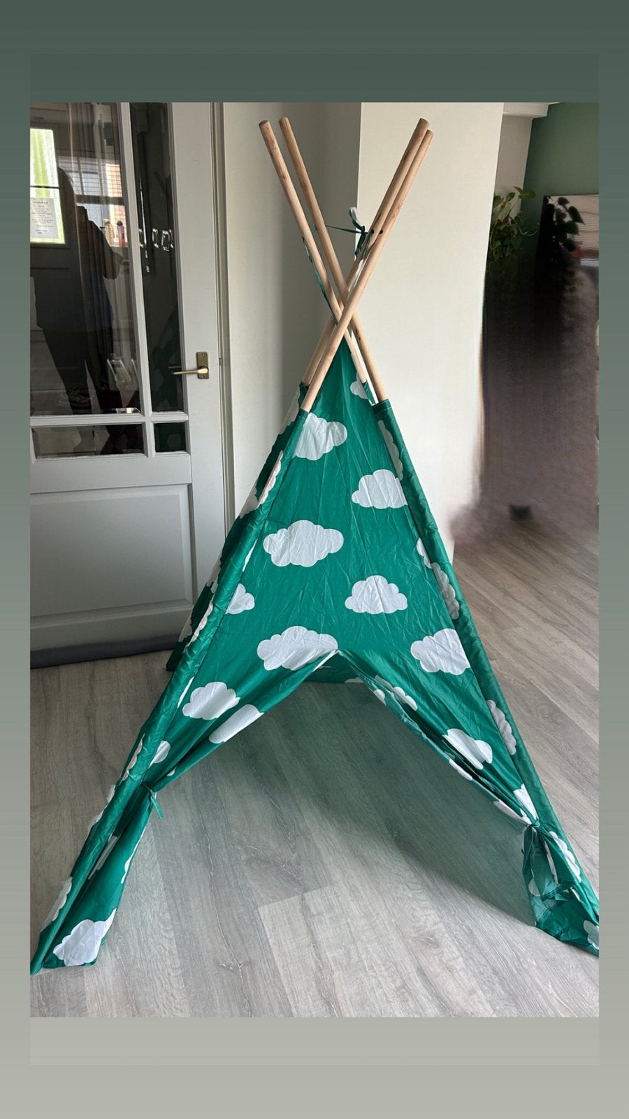 Tipi tentje, Ophalen, Zo goed als nieuw