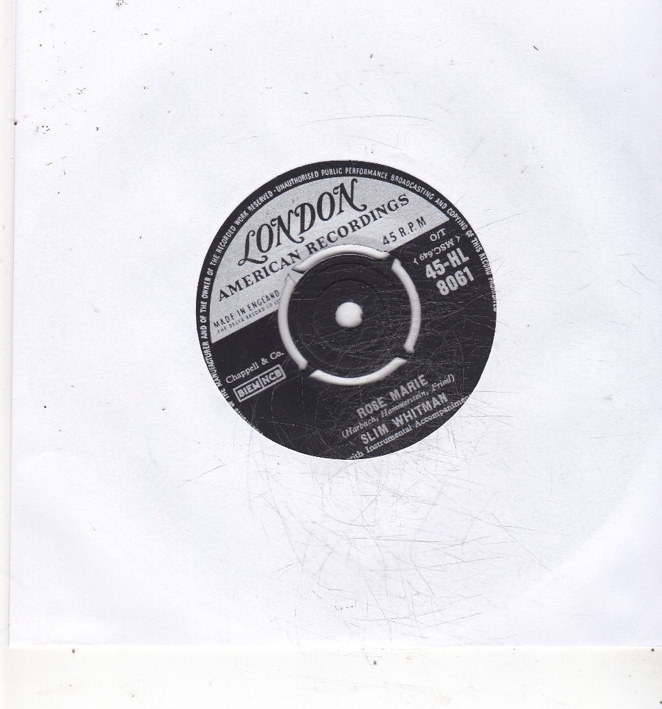 7" Single Slim Whitman - Rose Marie, Ophalen of Verzenden, Gebruikt, 7 inch, Pop