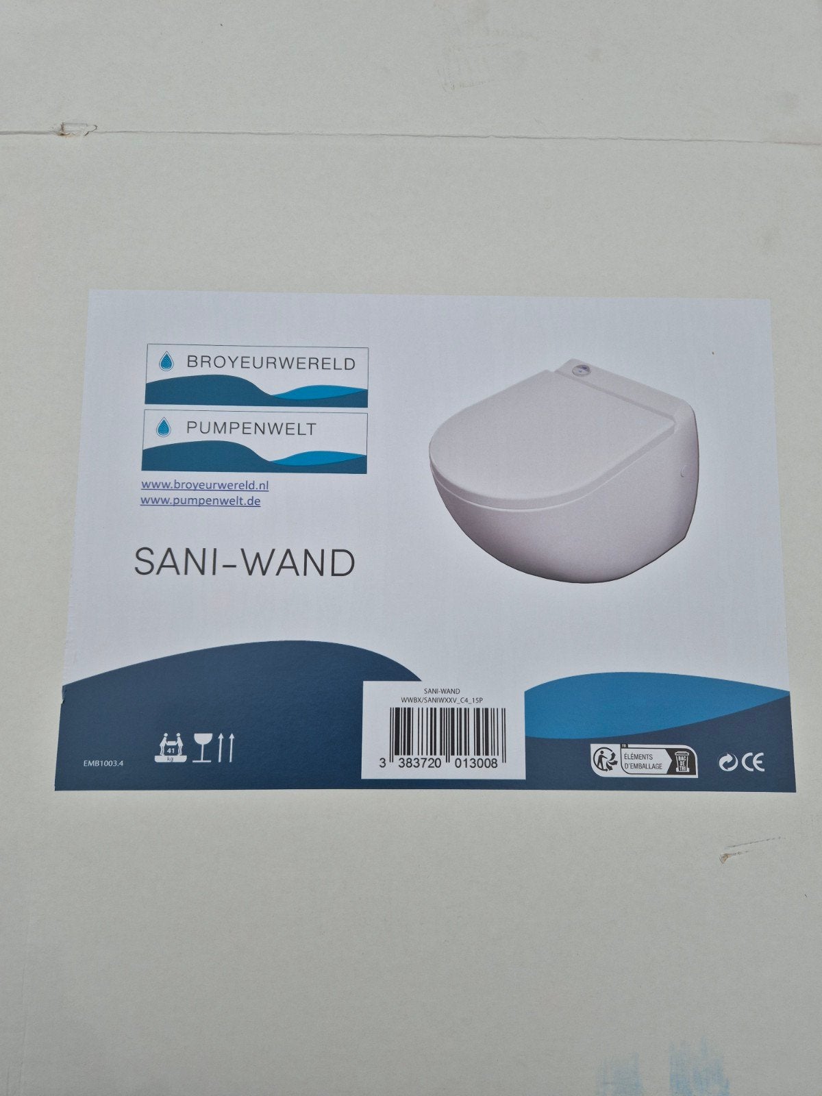 SANI-WAND Toilet - Nieuw in doos, Ophalen, Nieuw, Toilet