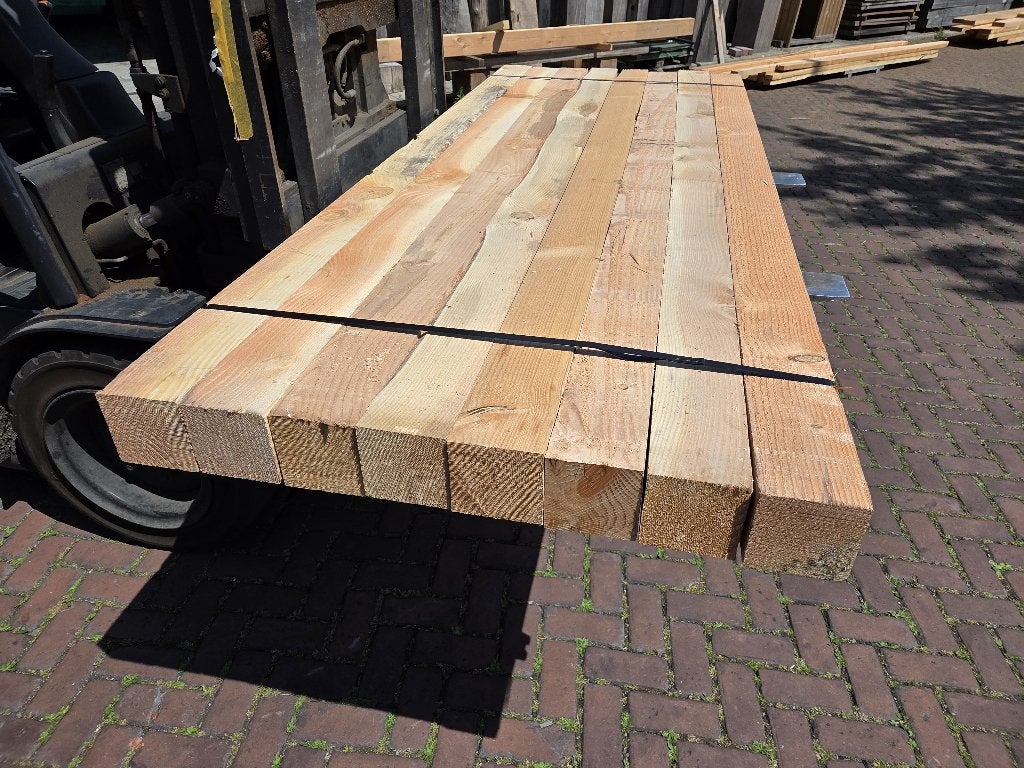 8 Douglas palen / balken 12x12 cm  2.50 meter lang - nr: TB3, Ophalen, 180 tot 250 cm, Overige typen