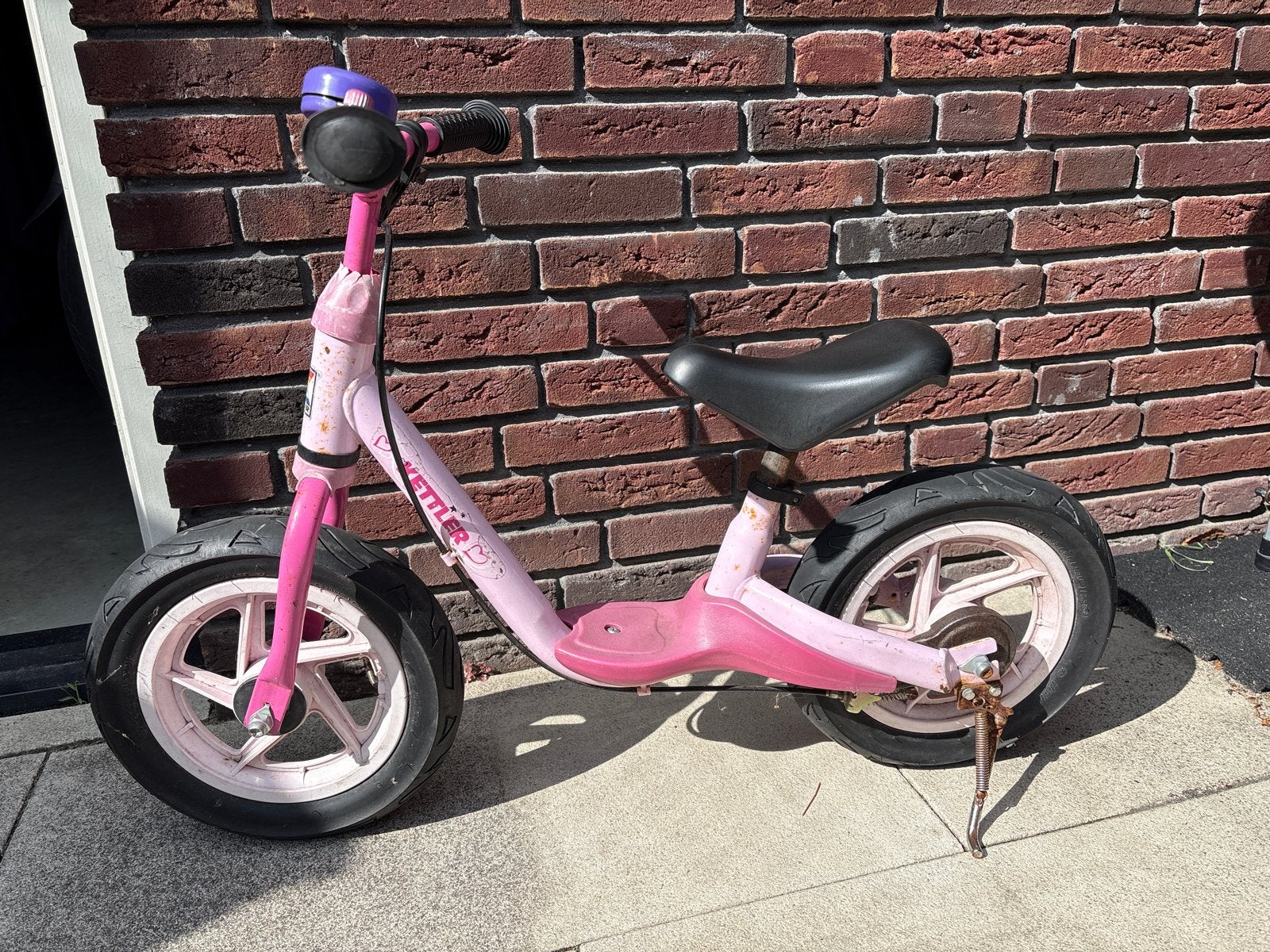 Kettler loopfiets roze, Ophalen, Gebruikt, Minder dan 16 inch