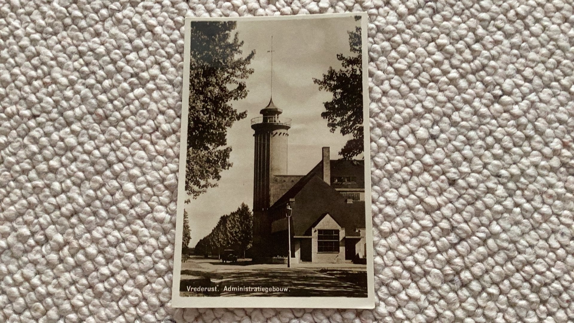 Ansichtkaart Halsteren Aministratiegebouw Vredelust 1942 991, Ophalen of Verzenden, 1940 tot 1960, Gelopen, Noord-Brabant