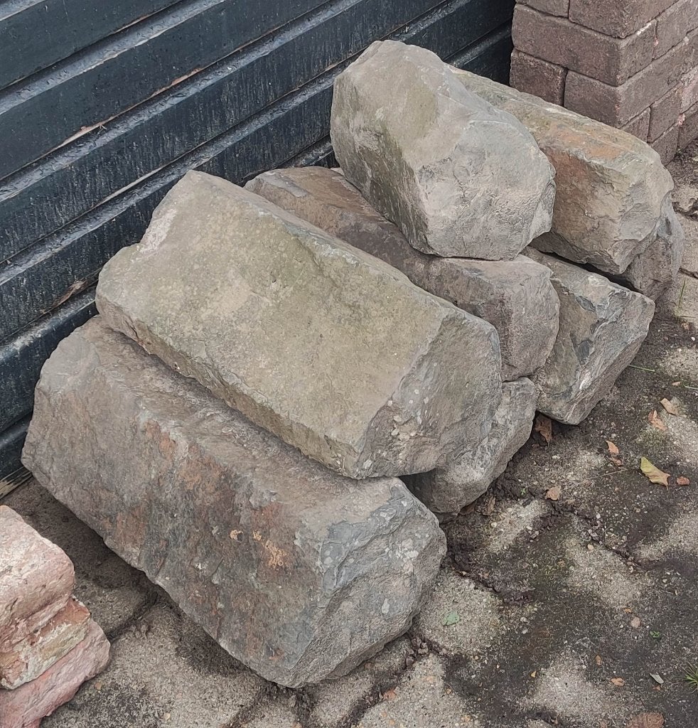 8 Basaltkeien basaltstenen golfbrekers, Ophalen, Gebruikt, Kei, Basalt
